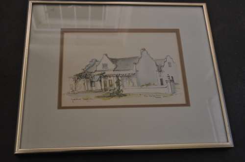 GRETCHEN THACKWRAY,ORIGINAL WC,COTTAGE SCENE