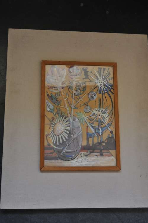 AWESOME ABSTRACT MIXED MEDIA,SIGNED DATED