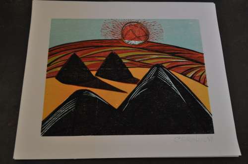 WOW!!! CECIL SKOTNES-SIGNED LINOCUT