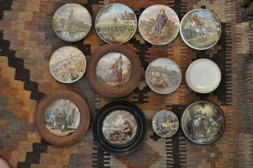 COLLECTION OF BRITISH PORCELAIN POT LIDS-HIGHLY COLLECTIBLE
