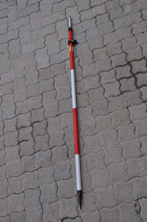 SURVEY EQUIPMENT Steel Ranging pole-TELESCOPIC