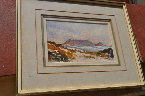 PETER MILLS -ORIGINAL WATERCOLOR,FRAMED AND GLAZED