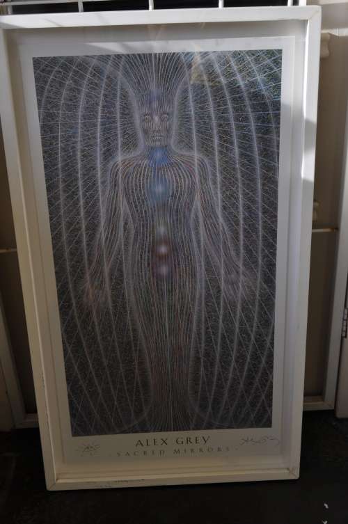 WOW!!! ALEX GRAY LITHO,SIGNED BY ARTIST, FROM "SACRED MIRRORS",VALUE R7500-GRAB IT!!!!