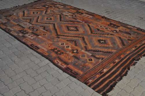 VINTAGE VERY BIG KHELIM HANDMADE CARPET 200X353CM