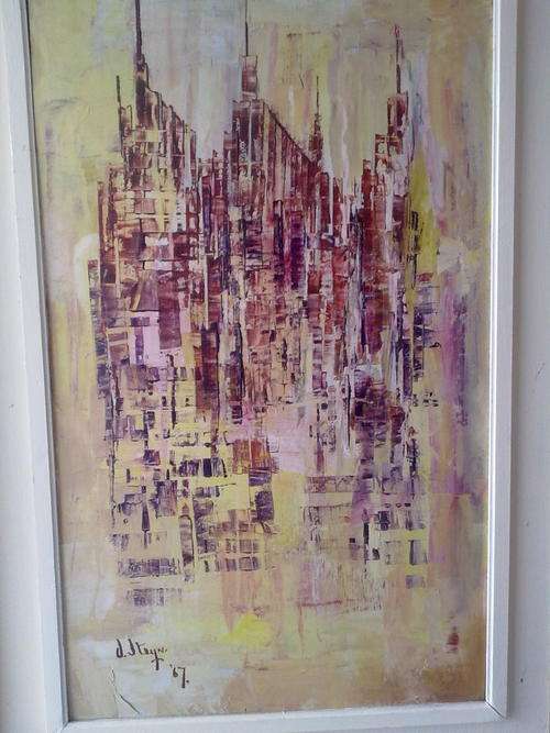 J.STEYN,OIL ON BOARD.1967