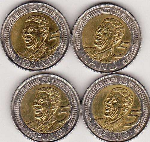 USED / 2008 MANDELA R5 BIRTHDAY COINS / 1 BID ONE COIN