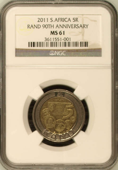SARB - MS61 - NGC GRADED - R5 COIN -