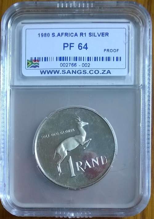1980 RSA SILVER R1 SANGS SLABBED PROOF 64