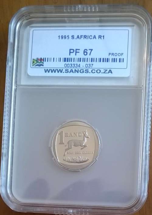 1995 RSA R1 SANGS SLABBED PROOF 67!!! HIGH GRADE!!