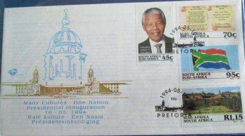 SA NELSON MANDELA 1994 INAUGURATION FDC - FDC No. 6.3b.