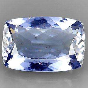 100% NATURAL 1.08ct- 8.4x5.6mm Cushion Violet Blue TANZANITE-Tanzania