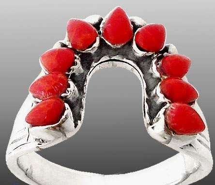 5.75cts EXOTIC BLOOD RED CORAL PEAR 925 STERLING SILVER RING size 11