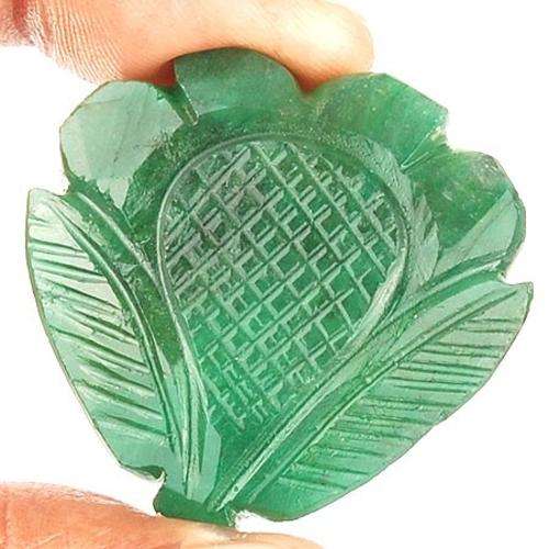 124 CTS STUNNING GREEN HUGE NATURAL EARTH MINED CARVED EMERALD