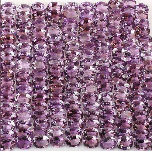 395 CTS/162 PCS FINEST QUALITY NATURAL BOLIVIAN AMETHYST 8mmx6mm EACH.162 PIECES SOLD INDIVIDUALLY