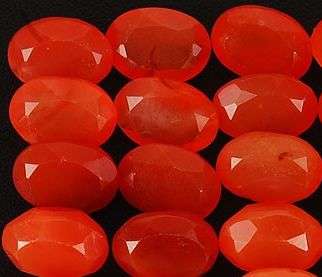 NATURAL ORANGE OVAL CUT CARNELIAN LOT**12 PIECES** & ***80.00 TOTAL cts***