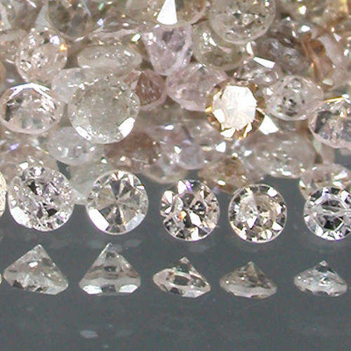NATURAL BRILLIANT ROUND CUT LIGHT PINK DIAMOND LOT *** 100 PIECES***