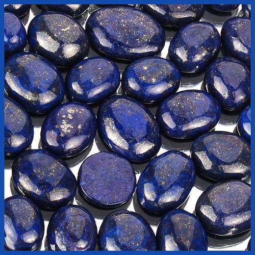 80cts/9 PIECES LOT NATURAL OVAL CABOCHON LAPIS LAZULI GEMSTONES