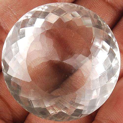 ABSOLUTELY GORGEOUS 100% NATURAL UNTREATED WHITE ROUND CUT QUARTZ-168.00cts