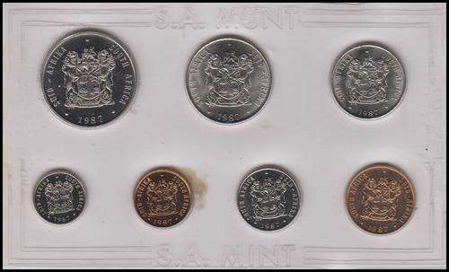1987 RSA Uncirculated mint pack (7 coin set)