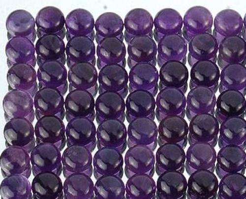 50 PIECES ROUND RICH PURPLE UNTREATED NATURAL CABOCHON AMETHYST 8MM GEMSTONES SOLD INDIVIDUALLY