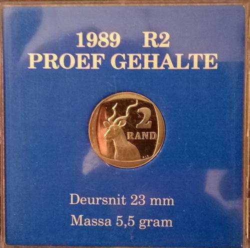 1989 PROOF QUALITY R2 COIN IN HOLDER