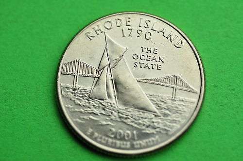 2001 BU Mint State( RHODE ISLAND ) Statehood US Quarter
