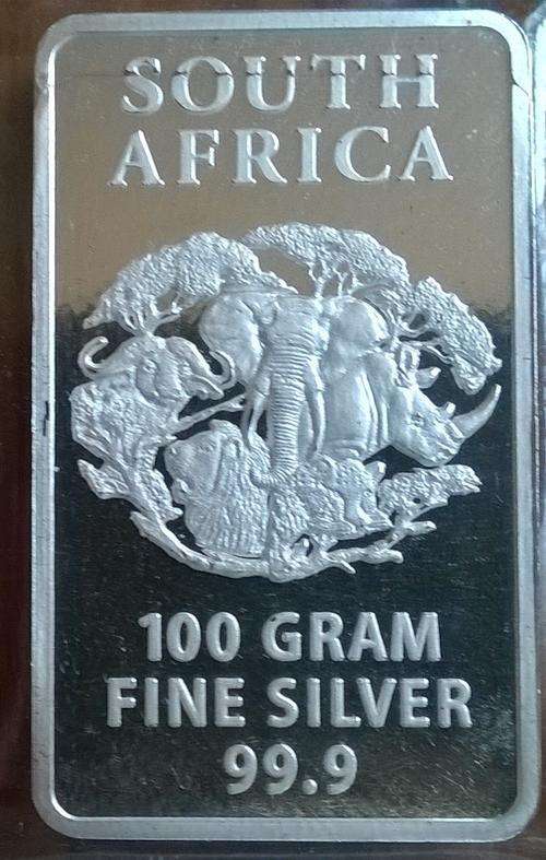 100 GRAMS 99.9% PURE SILVER BAR WITH COA