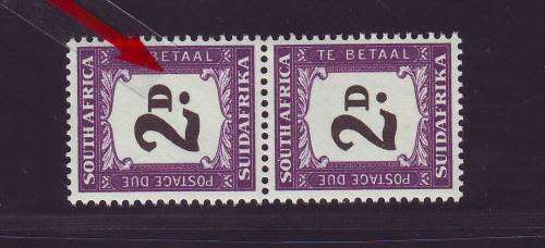SA 1948 2d PAIR POSTAGE DUE WITH ONE "THICK 'D'" MINT