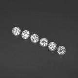 Natural Top White F-H  round cut diamonds.+-1.5 mm each.