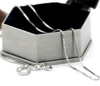 Brand New 925 Silver Box Chain - 50cm