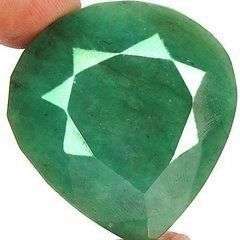 AWESOME NATURAL & HUGE & UNIQUE TOP GREEN BRAZILIAN EMERALD-***219 CTS*** DO NOT MISS OUT.