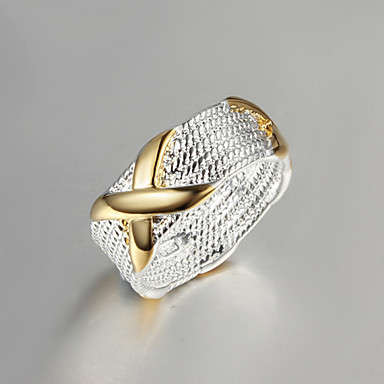Silver X Ring - Size 6