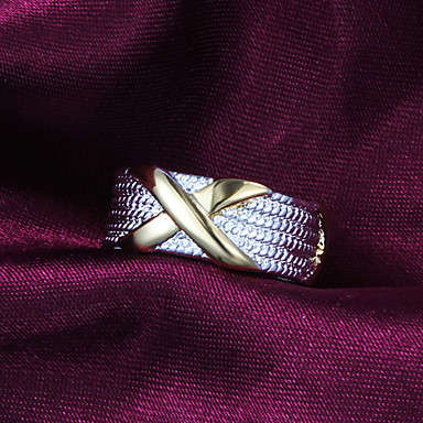 Silver X Ring - Size 6