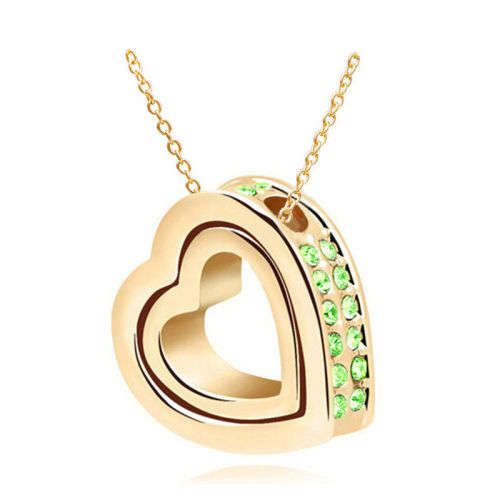 BEAUTIFUL GOLD PLATED HEART NECKLACE