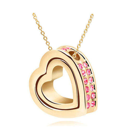 Stunning Gold Plated Heart Necklace