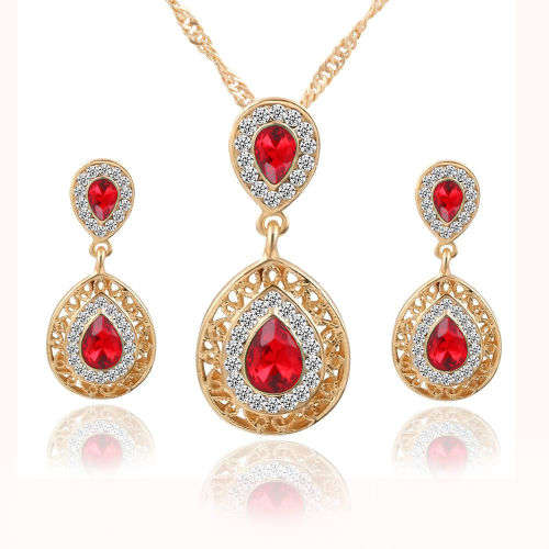 Crystal Necklace & Earring Jewellery Set