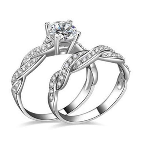 Beautiful Crystal Engagement Ring - Size 6 1.2