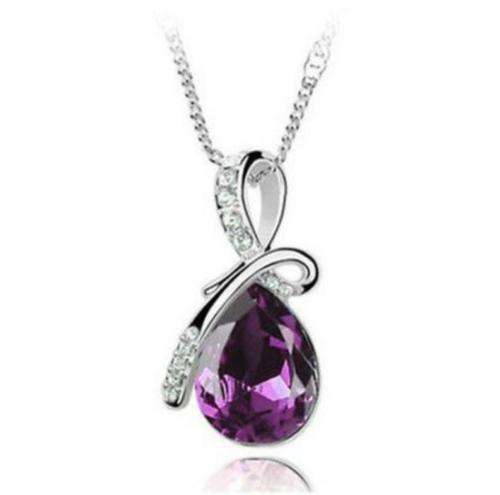 Beautiful Purple Crystal Necklace