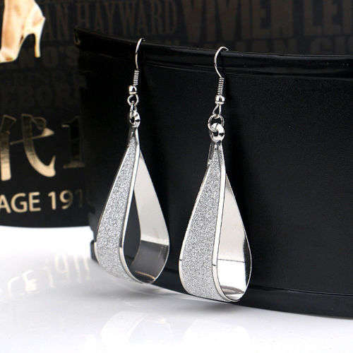 Beautiful Silver Water Drop Earrings