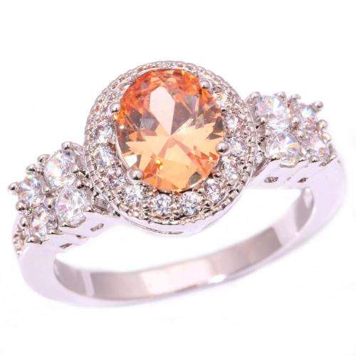 Silver Filled Zircon Gemstone Ring