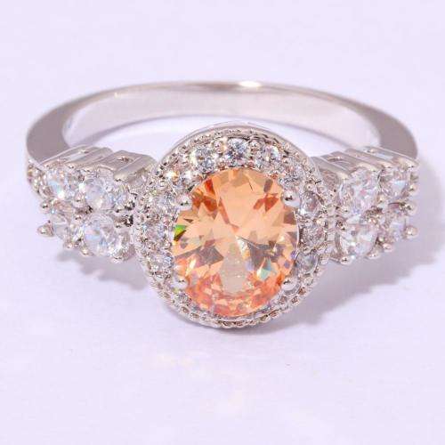 Silver Filled Zircon Gemstone Ring