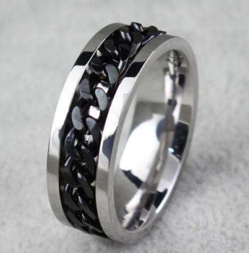 Stunning Men's Stainless Steel Chain Ring