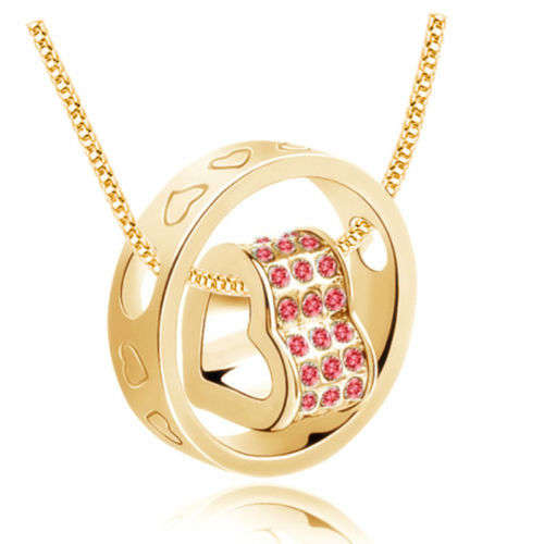 Beautiful Heart Crystal Neckalce