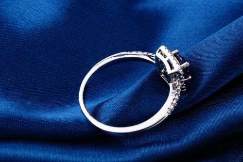 Beautiful Purple Cubic Zirconia Ring - Size 7