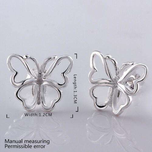 4 Sets of 925 Sterling Silver Plated Earrings