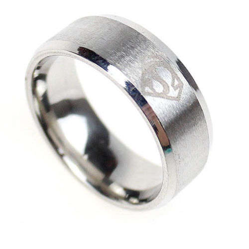 Men's Stainless Steel Ring - Size 10 1/2