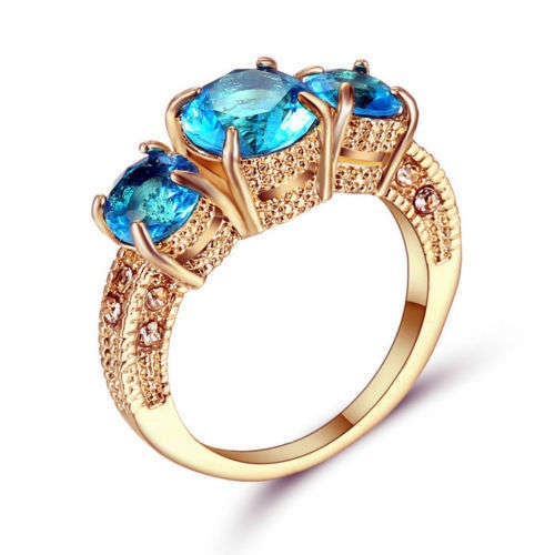 Beautiful Gold Plated Ring  - Size 8 1/2