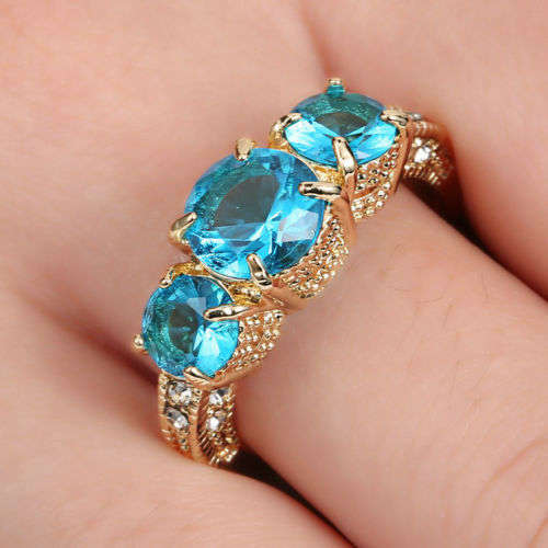 Beautiful Gold Plated Ring  - Size 8 1/2