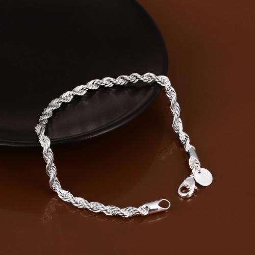 Beautiful Silver Plated Plain Bracelet (Not 925 Sterling Silver)