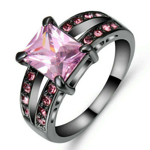 Beautiful Pink Crystal Ring - Size 7 1/4